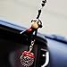YGMONER Wearing Sunglasses Monkey Car Interior Rear View Mirror Hanging Ornaments (black & brake caliper)