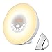 Mosche Sunrise Alarm Clock, Digital Clock, Wake Up Light with 6 Nature Sounds, FM Radio and Touch Control (White)