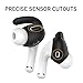 Delidigi 2 Pairs AirPods Pro Ear Hooks Anti-Slip Silicone Covers Accessories [One Size fits All] Compatiable with Apple AirPods Pro 2019 (Black)