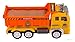 WolVol Electric Dump Truck Toy for Kids with Stunning 4D Flashing Lights and Sounds Music, Bump and Go Action Changes Directions on Contact