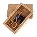 The Ideal Company Men's Zebrano Wood Scissors Wooden Bow Tie