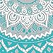 CoverON Hard Slim Fit ClearGuard Series for Sony Xperia XA1 Ultra Case, Teal Mandala Design