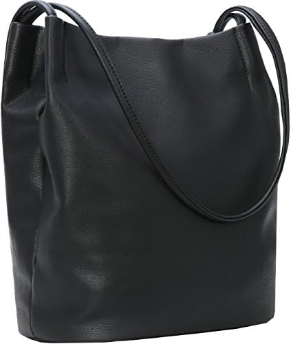 Womens Soft PU Leather Hobo Bag Tote Shoulder Handbag and Bucket Bag for Women Lady Purse