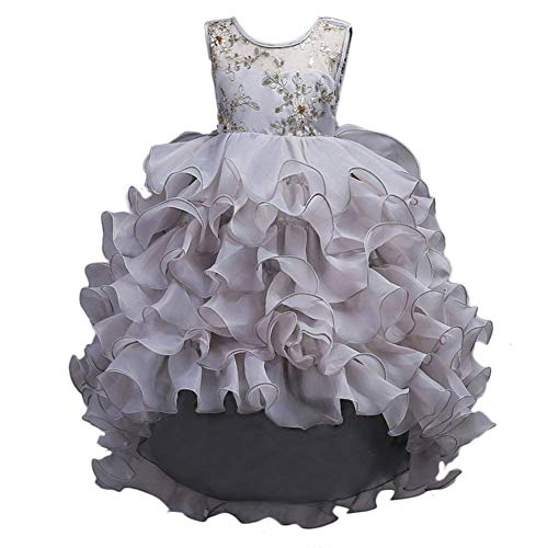 VERNASSA Girl Dress Kids Ruffles Lace Party Wedding Dresses Girl Birthday Party
