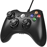 JAMSWALL Xbox 360 Game Controller Gamepad USB Wired Shoulders Buttons Improved Ergonomic Design Joypad Gamepad Controller for Microsoft Xbox &amp; Slim 360 PC Windows 7 10