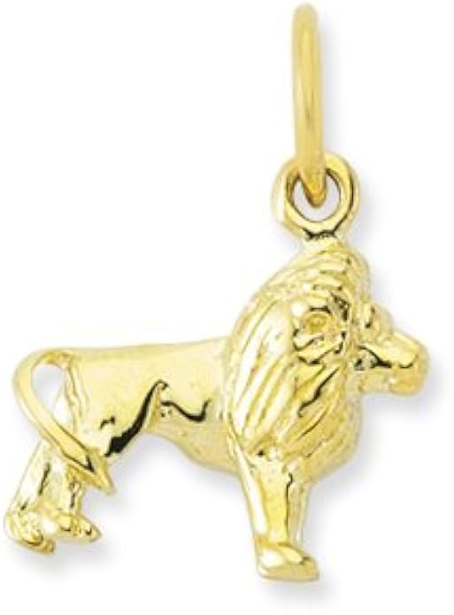9ct Yellow Gold Lion Charm (3) Amazon.co.uk Jewellery