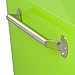 Viper Tool Storage LB1804R 16-Inch 4-Drawer 18G Steel Rolling Tool/Salon Cart, with Bulk Storage, Lime Green