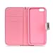 iPhone 5C Case,iPhone 5C Wallet Case,5C Case,CASELAND Flip Cover Wallet PU Leather with Stand + Lanyard Case for iPhone 5C - Lotus