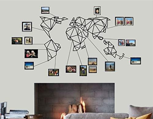 Metal World Map Wall Art Geometric World Map Metal Wall Decor Home Office Decoration Bedroom Living Room Decor 175 X 97 Cm Buy Online At Best Price In Uae Amazon Ae