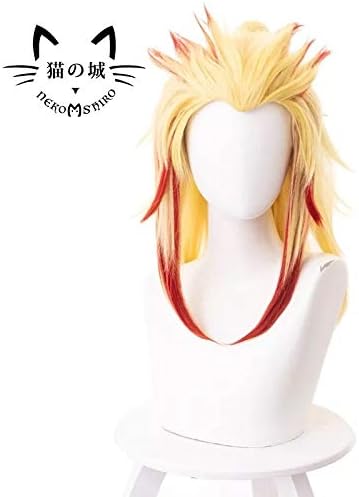 Amazon 耐熱コスプレウィッグ 煉獄 杏寿郎 鬼滅の刃 鬼殺隊 パーティー イベント 仮装 コスチュム Cos Wig おまけ2点 コスプレ 仮装 通販