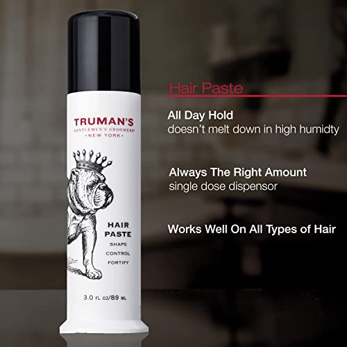 Truman’s Gentlemen’s Groomers Men's Hair Styling Control Paste Long