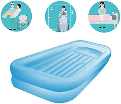 Qywj Medizinische Aufblasbare Badewanne Aus Pvc Mobile Behinderte Badewanne Badewanne Im Bett Assistive Fur Behinderte Altere Bettlagerige Patienten Leichtes Bad Im Bett Amazon De Kuche Haushalt