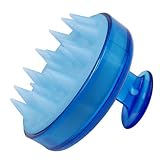 SILISCRUB - The Original Silicone Shampoo Brush,Hair Scalp Massager with Soft Silicon Brush Head Tourmaline Contained (Blue)