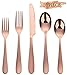 Silverware Set, Stainless Steel Silverware Flatware 45-Piece Cutlery Set, Utensils Service for 9 Include Mirror Polished Knife/Fork/Spoon, Dishwasher Safe