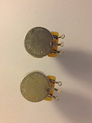 2 x CTS 1 Meg Audio Taper Solid Shaft Potentiometers Guitar Or Amp Repair Pots