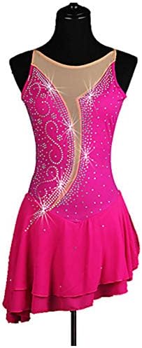 DongPengRan Figure Skating Dress Girl Woman Skating Show Costume can be Customized Color and Size