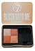Blush With Me Blusher Cubes by W7 - Set of 3 Blush, Bronzer, Highlighter and Contour Pressed Powder Palettes - A Gorgeous Spectrum of Pink, Peach and Bronzed Shades with Soft Makeup Applicator Brushes
