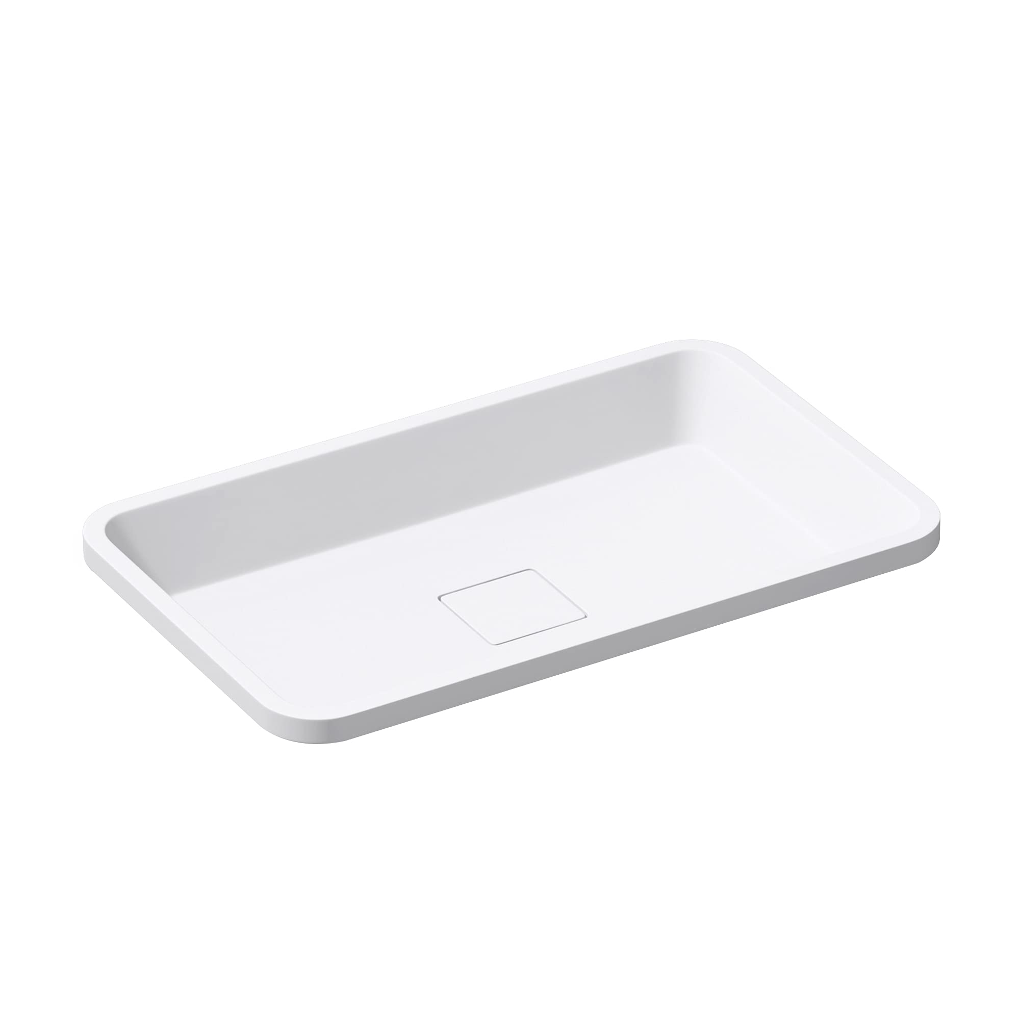Mai-Mai-Lavabo-sobre-Encimera-Rectangular-Blanco-Mate-53X33X105cm-Lavabo-de-Bano-Lavabo-de-Mano-con-Tapa-de-Desague