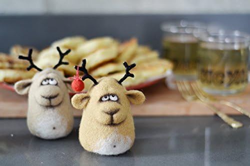 Needle felted animal, Deer, Moose, Felted toy, Felted doll, Decorative figurine, Needle felting, Ecco friendly
