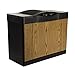 AIRCARE 4DTS 300 Variable-Speed Console-Style Evaporative Humidifier, Light Oak, Black Trim