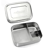MasterChef Bento Lunch Box – Large, Stainless Steel, Compartment Meal Prep Food Container – Great for Kids & Adults