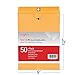 Offitecture 9 x 12 Clasp Envelopes with Deeply Gummed Flaps, 28 lb Brown Kraft, 50-Pack