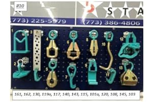 5 STAR Heavy Duty MO CLAMP Style MCL5616 Door JAMB Post Puller Twister Tool, MCL5623 Hinge Plate, 4056 Narrow Drawer Clamp Set - Blue - Automotive Collision Repair Set
