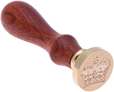 Crown Pattern DIY Retro Wood Stamp Customs Insurance Sealing Wax Seal(T09)