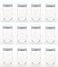 North Mountain Supply 12 Ounce Regular Mouth Mason Canning Jars - With White Safety Button Lids - Case of 12