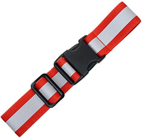 ILLUMISEEN Extension for the LED Reflective Belt - 3 Colors (Neon Green, Blue and Red) - Adds a max. of 19.6" or 49.7 cm to your Hi-Viz Belt