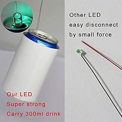 25pcs Pre-soldered Micro Litz Wired Leads Green SMD