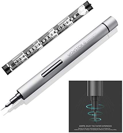 Wowstick Electric Power Screwdriver, Mini Portable Electric Screw Driver for Laptop PC Cellphone Small Devices Repair Tools (WOWSTICK 1p+)