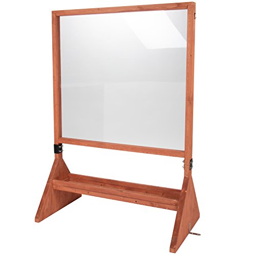 Svan Double Sided Indoor/Outdoor Plexiglass Art Easel (21 X 36 X 51 in) - Easy to Clean, Kids Can Draw or Paint On Both Sides