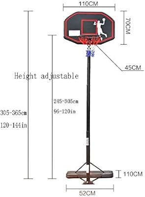 WENZHE Redes Aros Canasta de Baloncesto Tableros Portátiles de ...