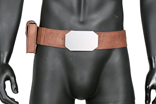 Luke Belt Bag Cosplay Mens Costume Accessories Props Brown PU Resin Pluscraft