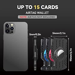 AirTag Wallet Men, Slim Minimalist Metal Wallet