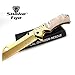 Snake Eye Tactical Heavy Duty Folding Pocket Knife Outdoors Camping Hunting Fishing. (White & Gold)