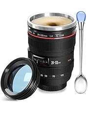 Camera Lens Coffee Mug,Camera Lens Mug,Fun Photo Coffee Mugs Stainless Steel Lens Mug Thermos Great Gifts for Photographers,Home Supplies,Friends,School Rewards - Chasing Y
