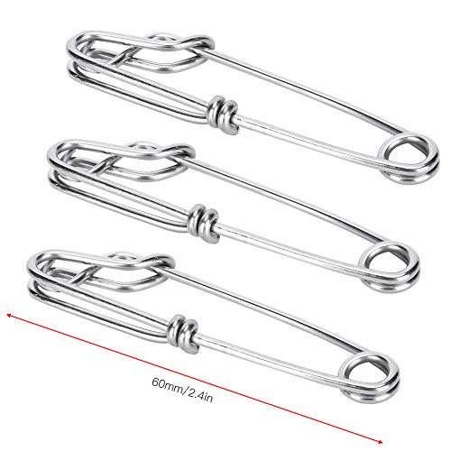 Clips De Thon Compacts, Facile à Mettre/hors Tension Pour Cintres De Branche De Palangre, 15 Pièces Pour Le Matériel De Pêche Crevette Pêche Au Thon Pêche à La Palangre Flotteurs Crabbing