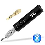 Bluetooth Receiver from SHG for Bluetooth Car Aux Adapter Receiver Portable Hands-Free 3.5mm and 6.3mm Headphone Jack Bluetooth Adapter for Home Audio Music Car Stereo System