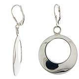 Sterling Silver Handmade Cut-out Leverback Earrings