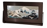 Exotic Sands - Md34 Medium Black Frame (Arctic Glacier) Black Metal Frame. Top 10 Men's Gifts! (Arctic Air). Liquid Water Hourglass - Liquid Sand Slowly Creates New Scenes.