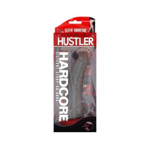 Hustler Hardcore Silicone Curved Dong 6.5 Inch Silver Grey image