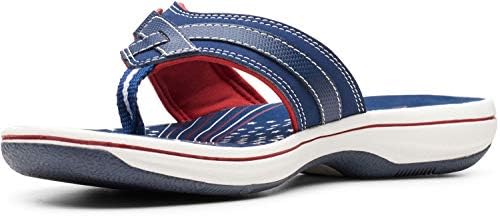 clarks red flip flops