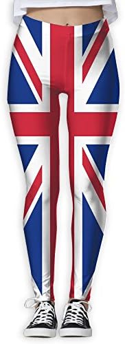 Union Jack Women's Full-Length Yoga Workout Leggings Thin Capris