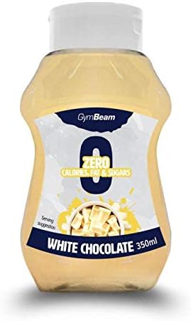 GymBeam White Chocolate Syrup - Zero Calori, Sugar Free , Fat Free - 350 ml