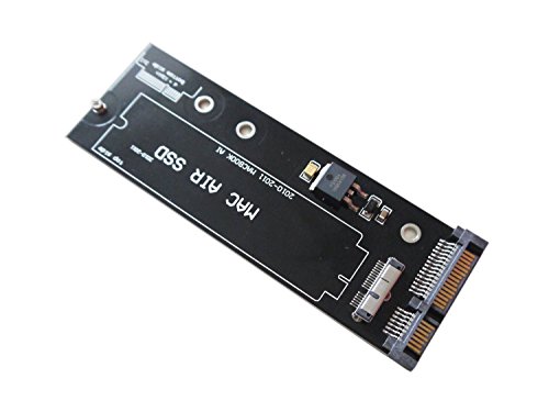 QNINE SSD Adapter Card For 2010 2011 Macbook Air, HDD Hard Disk Drive Converter to 2.5 SATA Support Model A1369 A1370