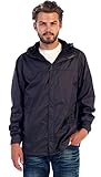 Gioberti Men's Waterproof Rain Jacket, Charcoal, M