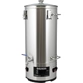 Kegland DigiBoil Electric Kettle - 35 Liters / 9.25 Gallons (110V) | 1500W Power | Digital Temperature Control | Stainless Steel | Beer Brewing Machine