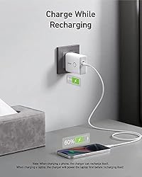Anker 45W Wall Charger with 5,000 mAh 20W Portable